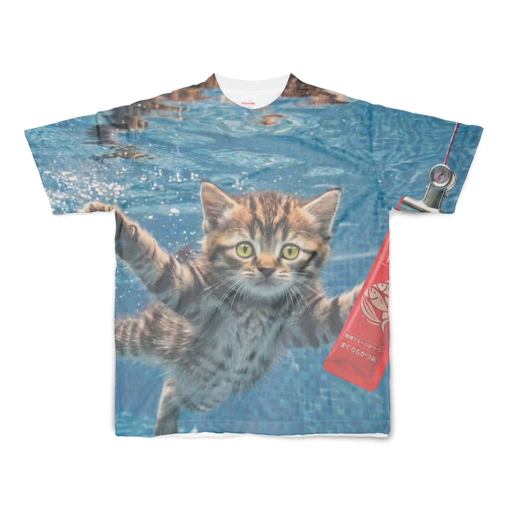 にるばーにゃ　【Never mind】フルグラフィックTシャツ
