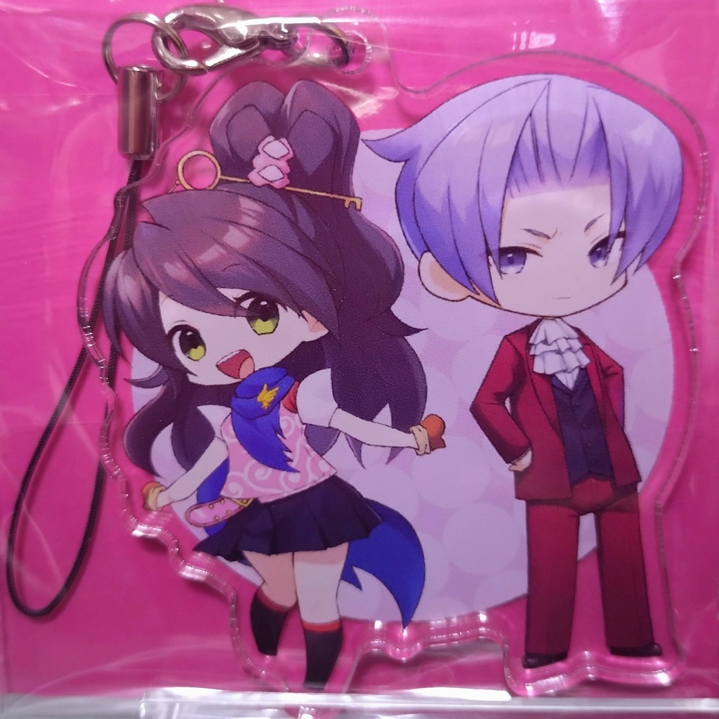 □匿名配送□ 逆転裁判 逆転検事 アクリルキーホルダー 御剣/美雲/弓彦/御剣+美雲 4種類