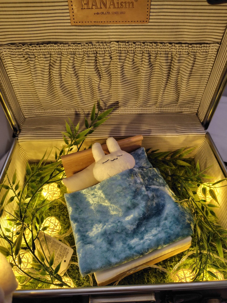 すやすやうさぎ_ぬいぐるみストラップ