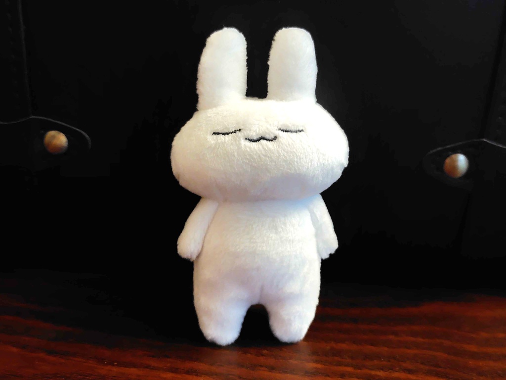 すやすやうさぎ_ぬいぐるみストラップ