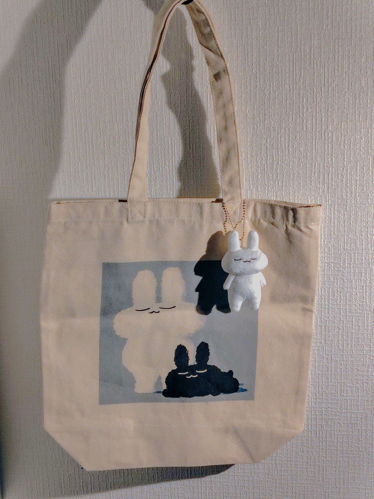 すやすやうさぎ_ぬいぐるみストラップ