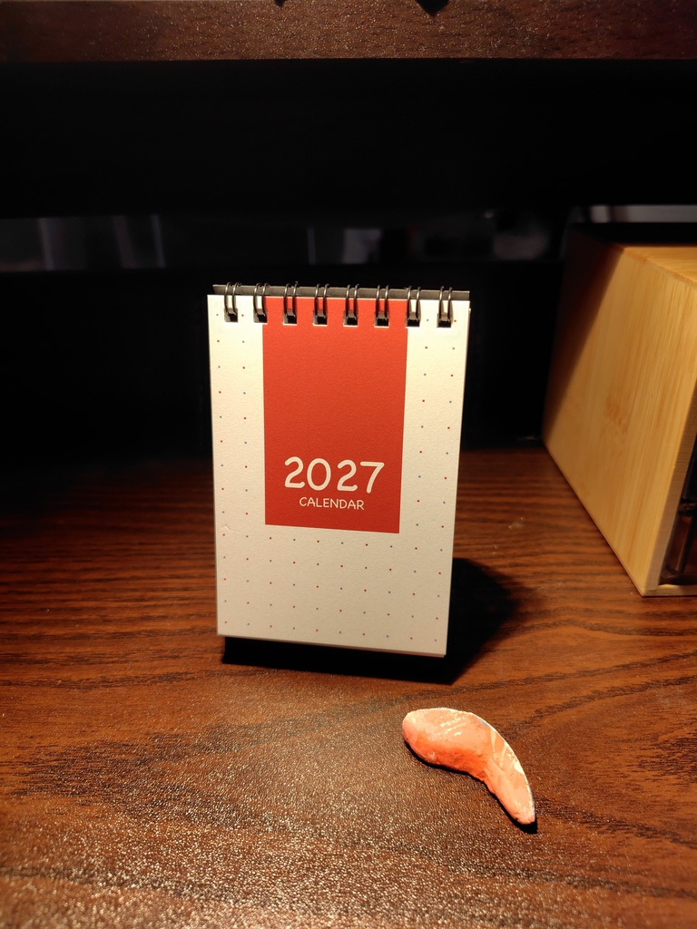 【数量限定】2027年卓上カレンダーA7サイズ_動物+αイラスト