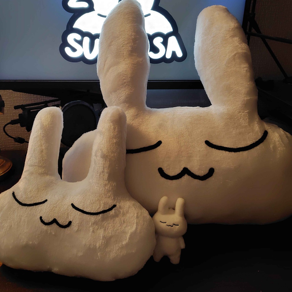 すやすやうさぎ　ふかふかクッション
