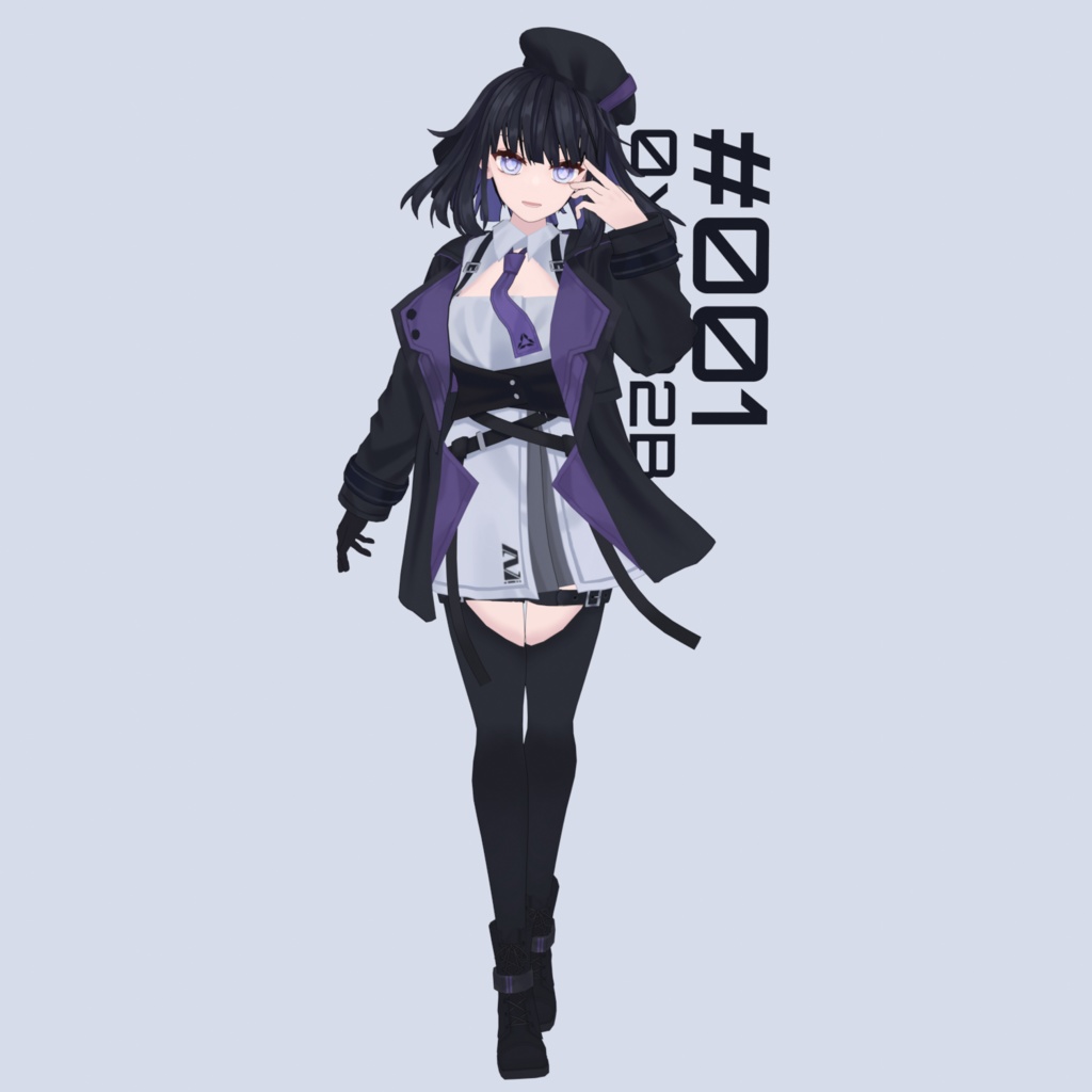 【3D model】#001 (VRM, FBX, please read the description, thanks)