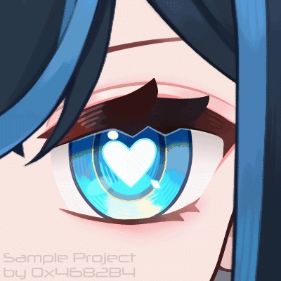 【Live2D Example】Eye physics