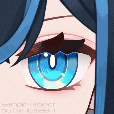 【Live2D Example】Eye physics