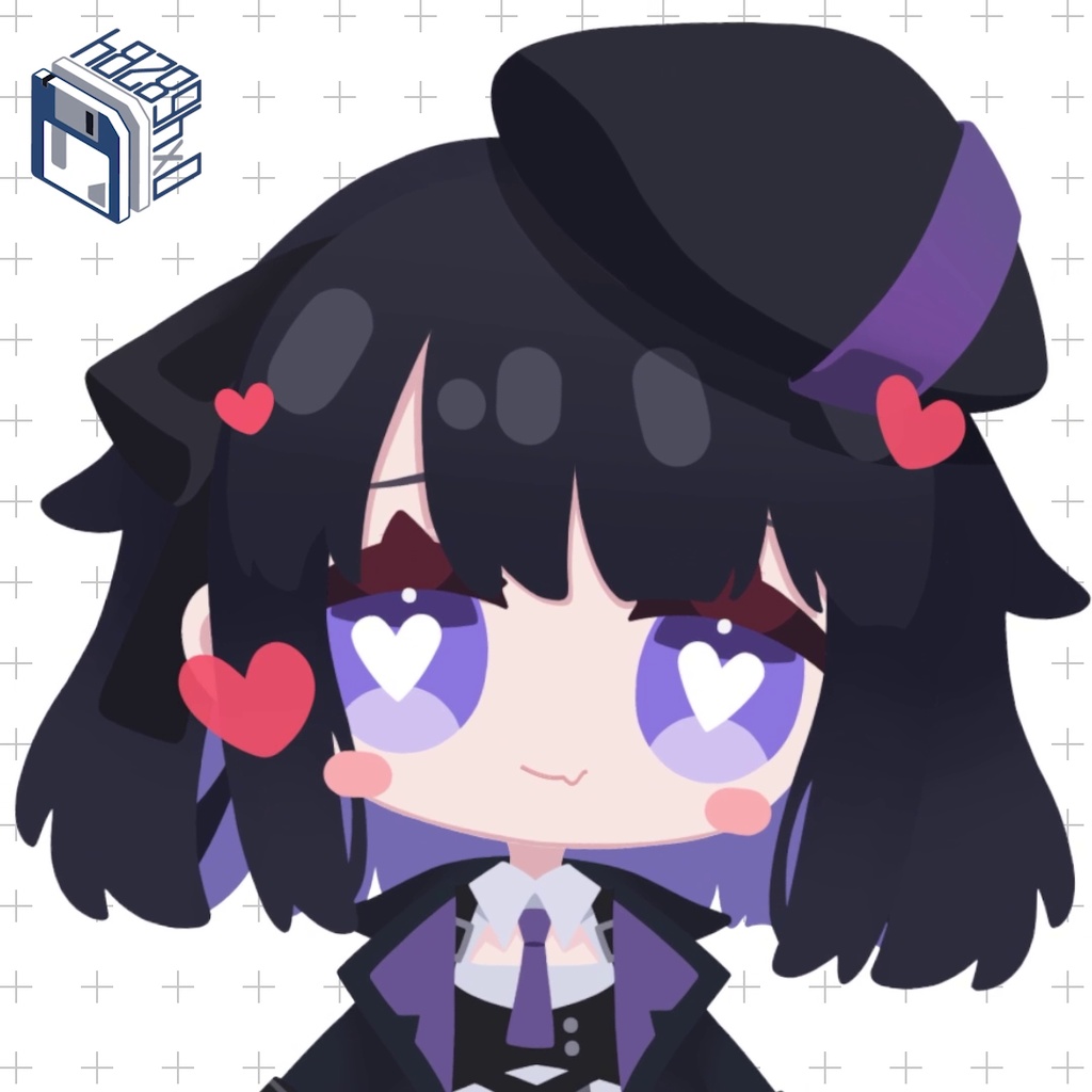 【Live2D】Mk.1 Chibi Model Type-H2 + 50 Animated Emotes Set