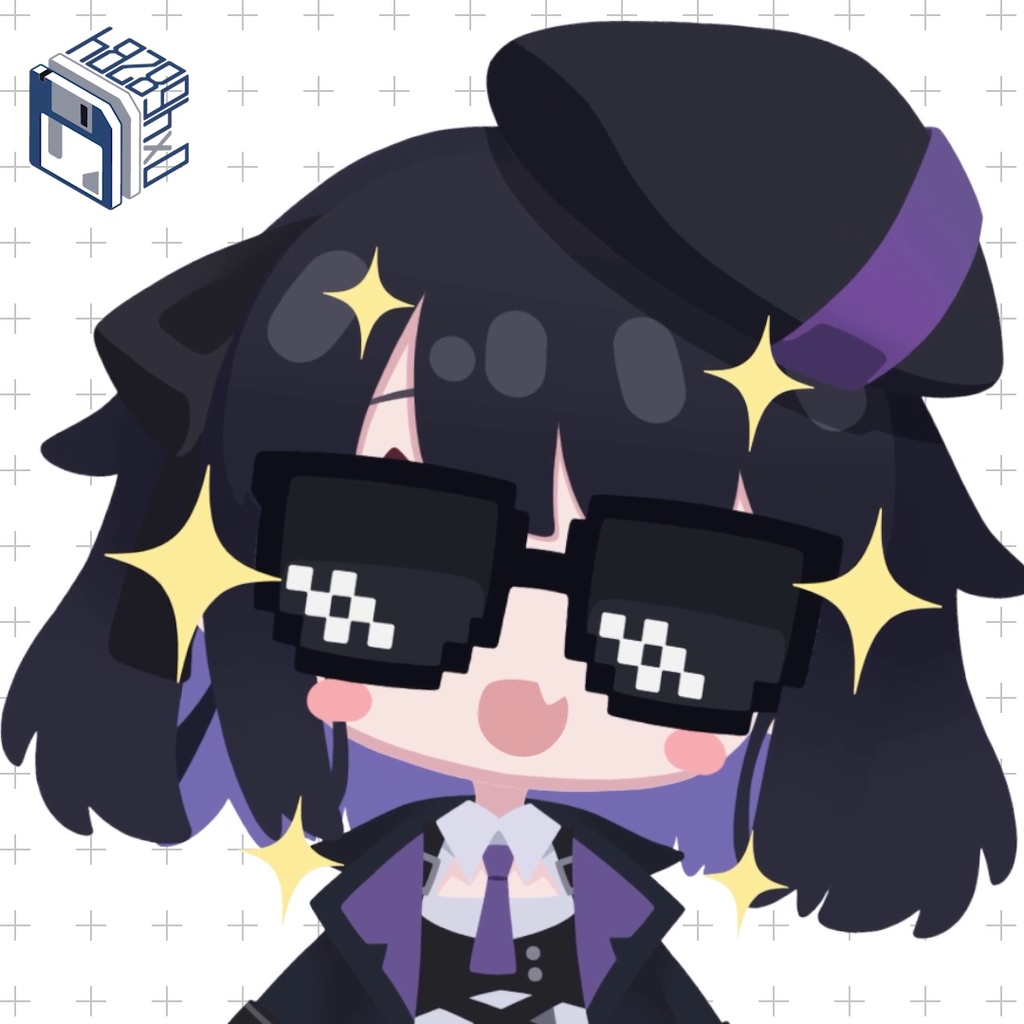 【Live2D】Mk.1 Chibi Model Type-H2 + 50 Animated Emotes Set