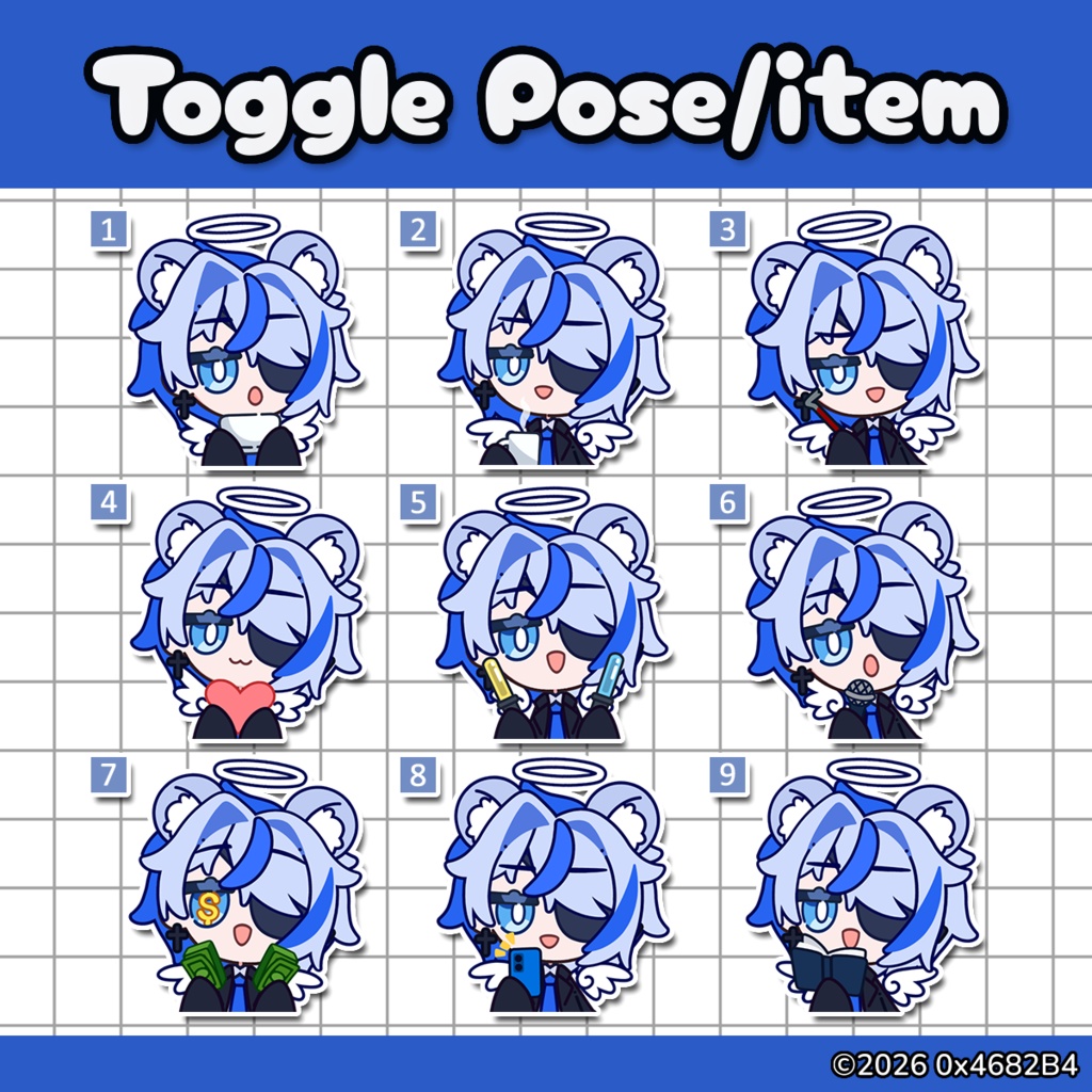 【Live2D】Customizable Model Type-H4 (v1.0)
