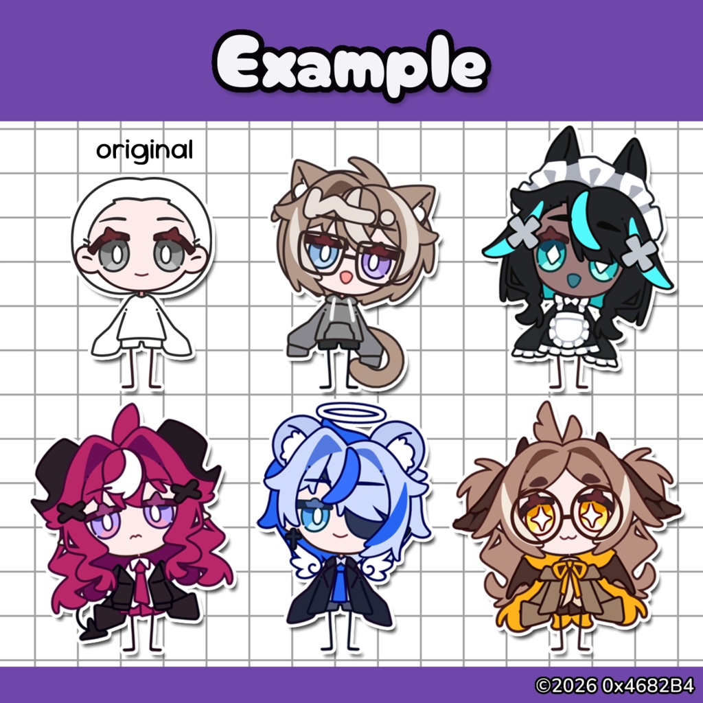【Live2D】Customizable Model Type-H4 (v1.0)