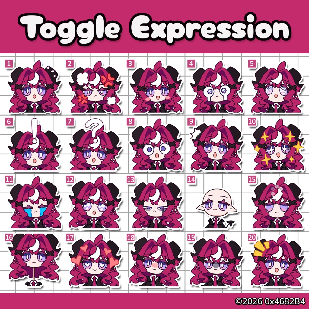 【Live2D】Customizable Model Type-H4 (v1.0)
