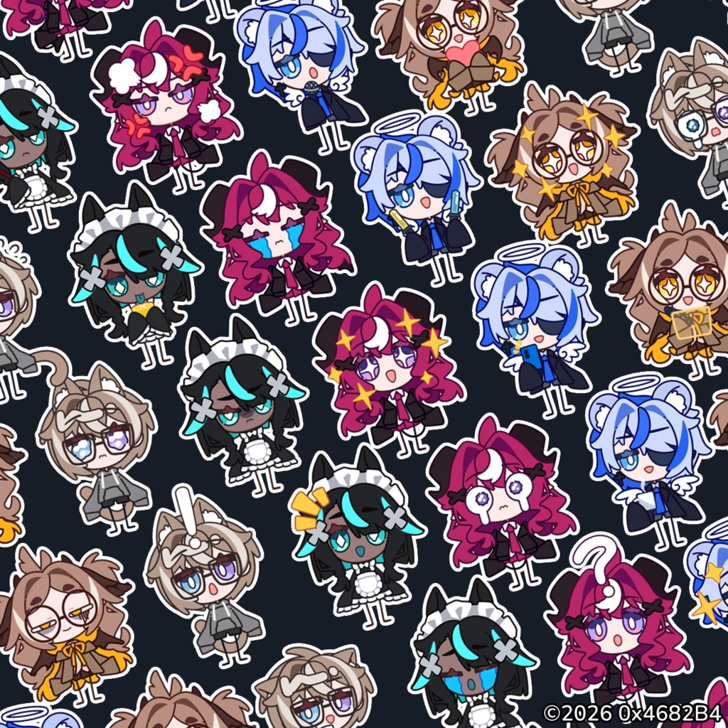 【Live2D】Customizable Model Type-H4 (v1.0)