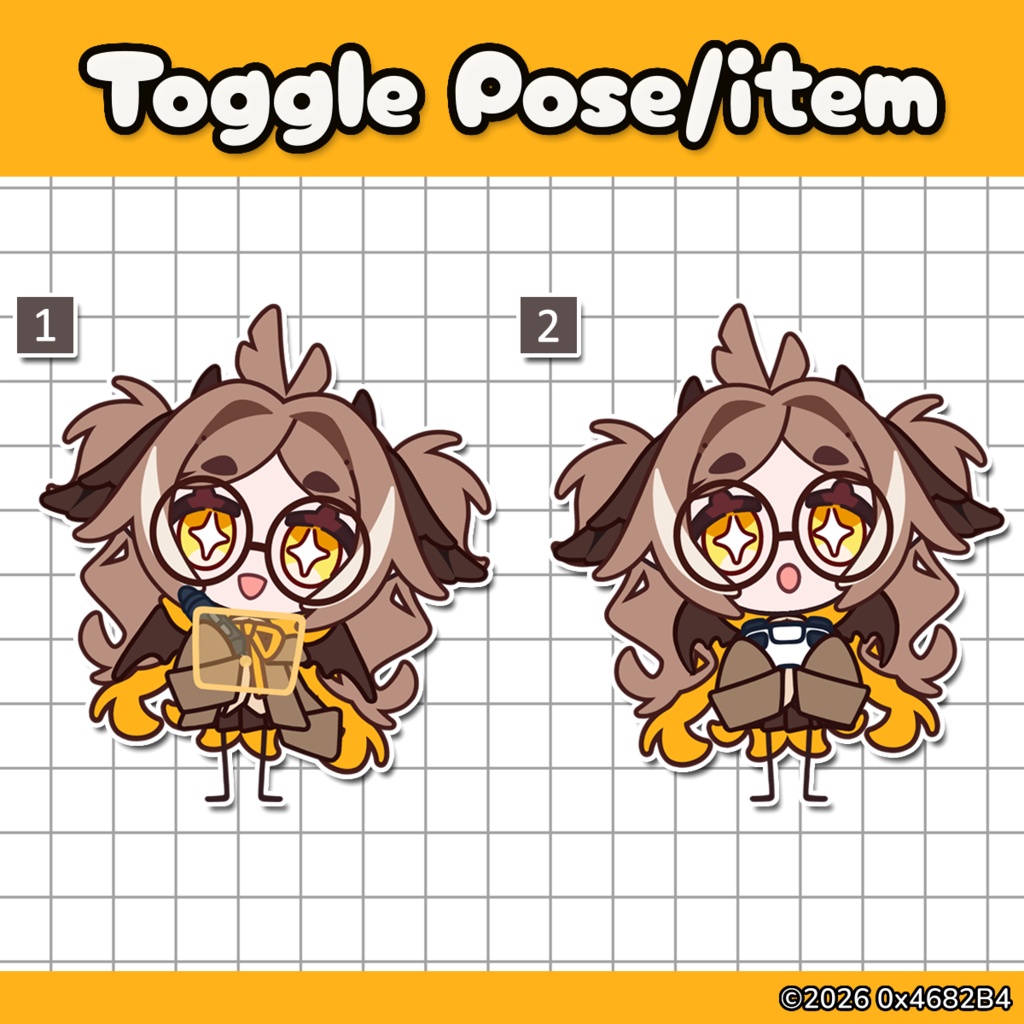 【Live2D】Customizable Model Type-H4 (v1.0)