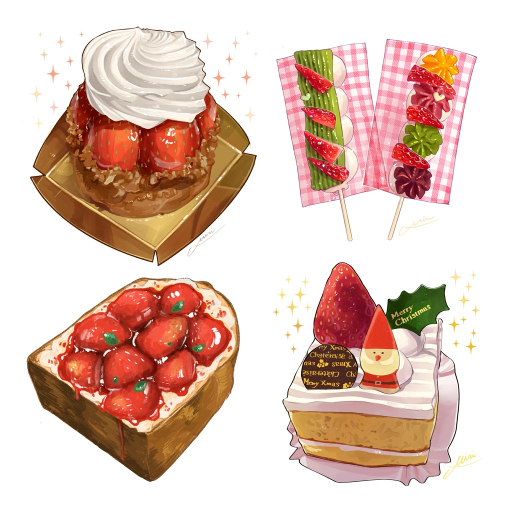 【イラスト集】Sweets illustration
