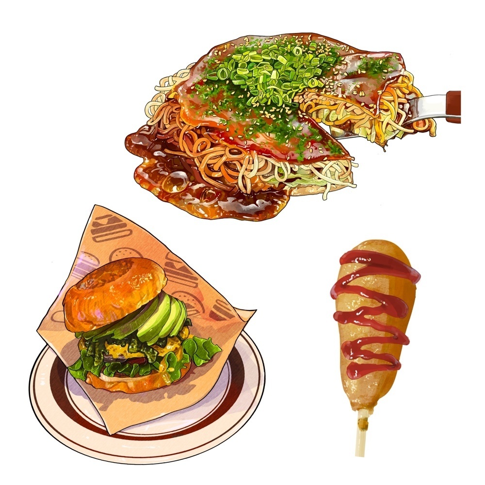 【イラスト集】Food illustration