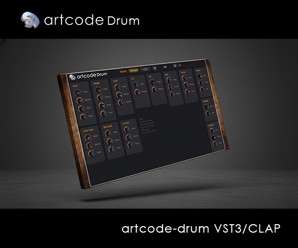 artcode-drum VST3/CLAP