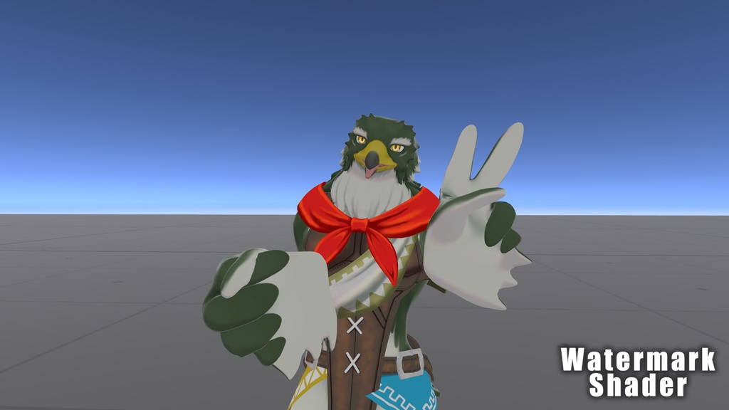 【VRChatワールド想定】Photo Watermark Shader