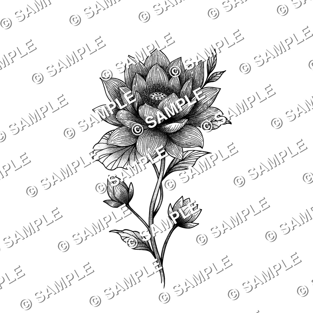 【VRC向け】Tattoo texture 「‐煩悩‐」