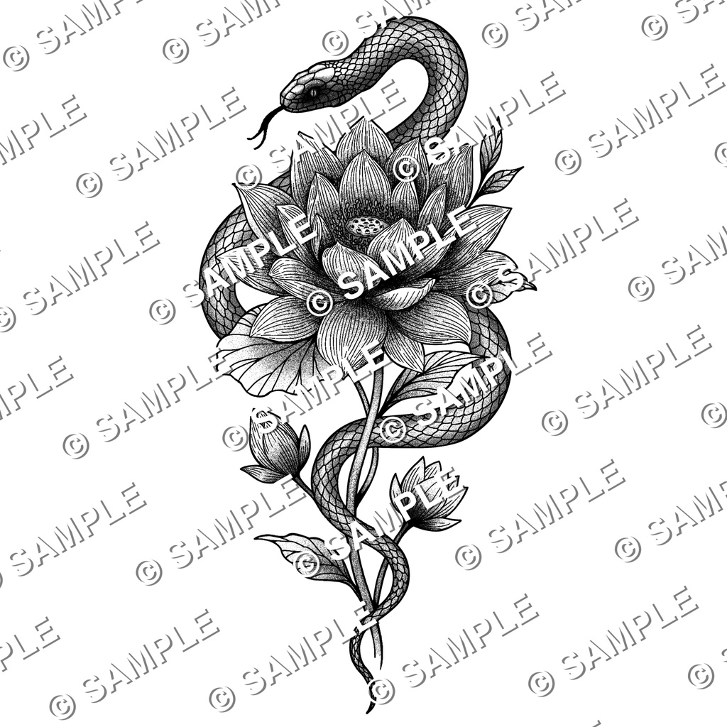 【VRC向け】Tattoo texture 「‐煩悩‐」