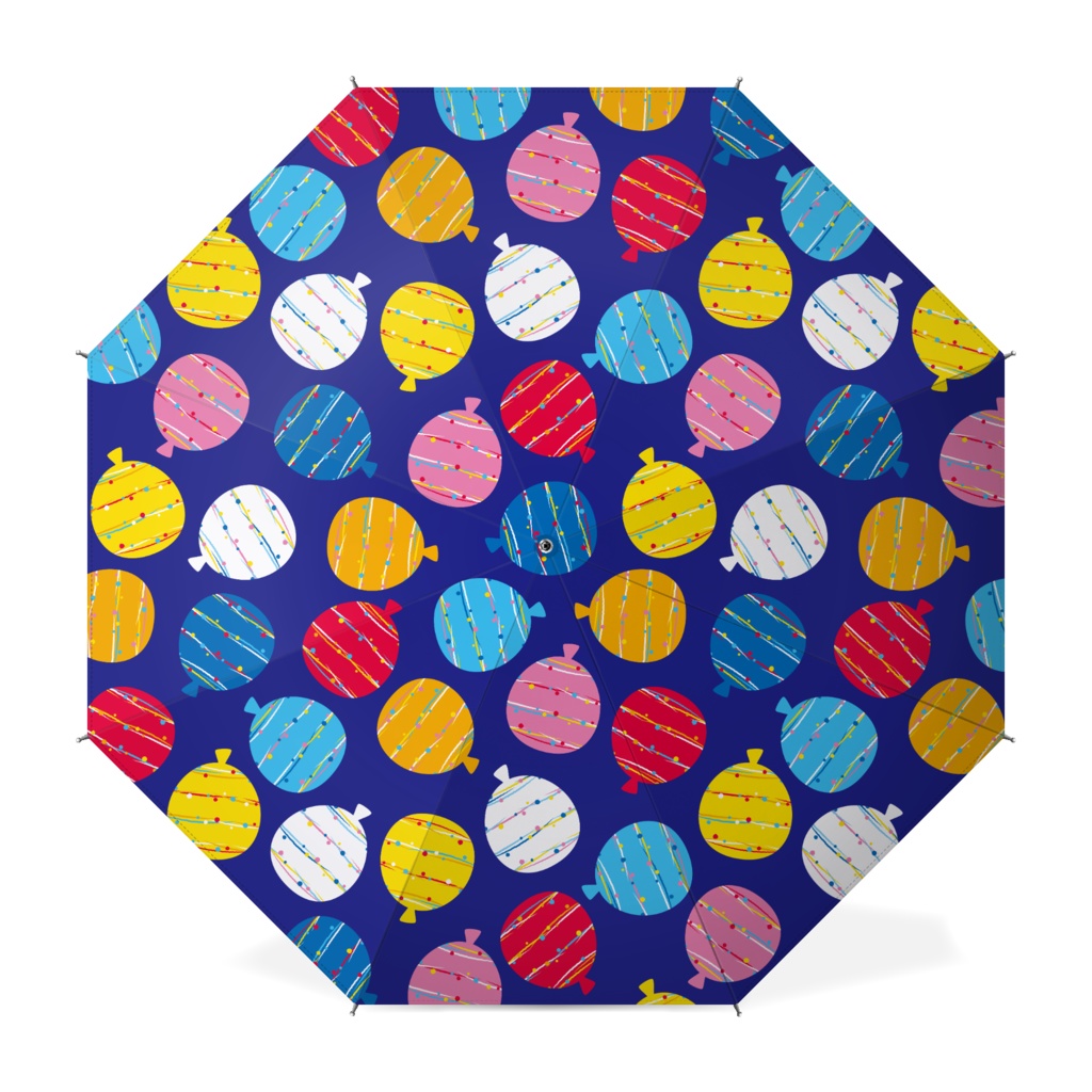 水風船の傘 カラフル