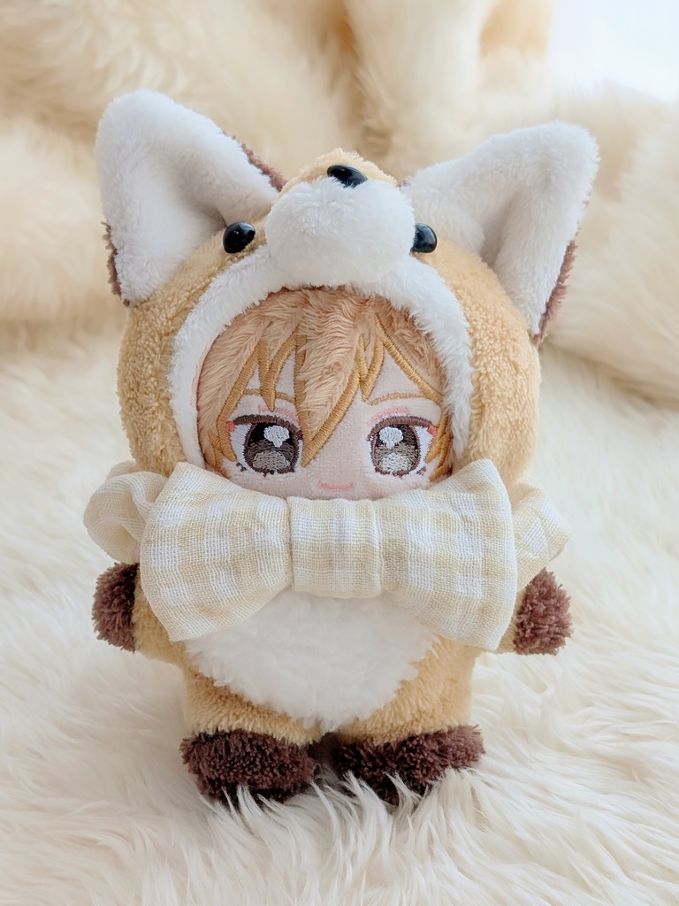 きつね着ぐるみ(10〜12cmぬい用)