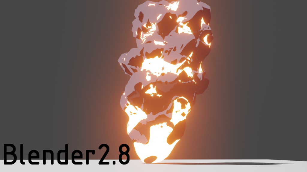 Blenderのモディファイアによる爆発の作り方