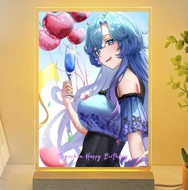 【６月限定販売】めよちゃん誕生日アクリルイラスト