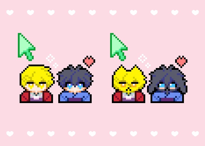 【非公式】モノ庵 あべあし マウスカーソル2種 無料配布/Mnonokean Abeashi Mouse Cursor