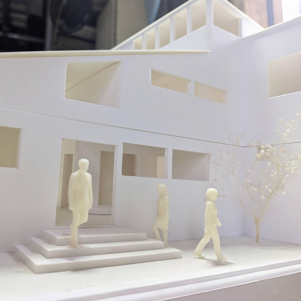 建築模型用 添景3Dデータ(1/50):ビジネスマンA(5ポーズセット) 1/50 Scale 3D Staffage Data for Architectural Scale Models: Businessman A (Set of 5 Poses)