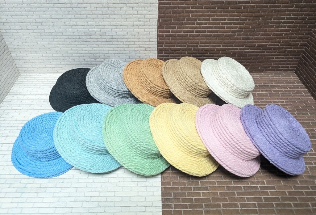 カンカン帽 10〜15cm