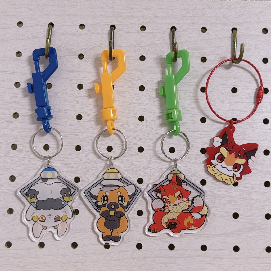 ふちなしアクリルキーリング