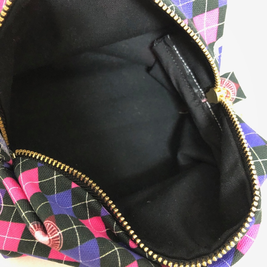 伊達アーガイル キャラメルポーチ