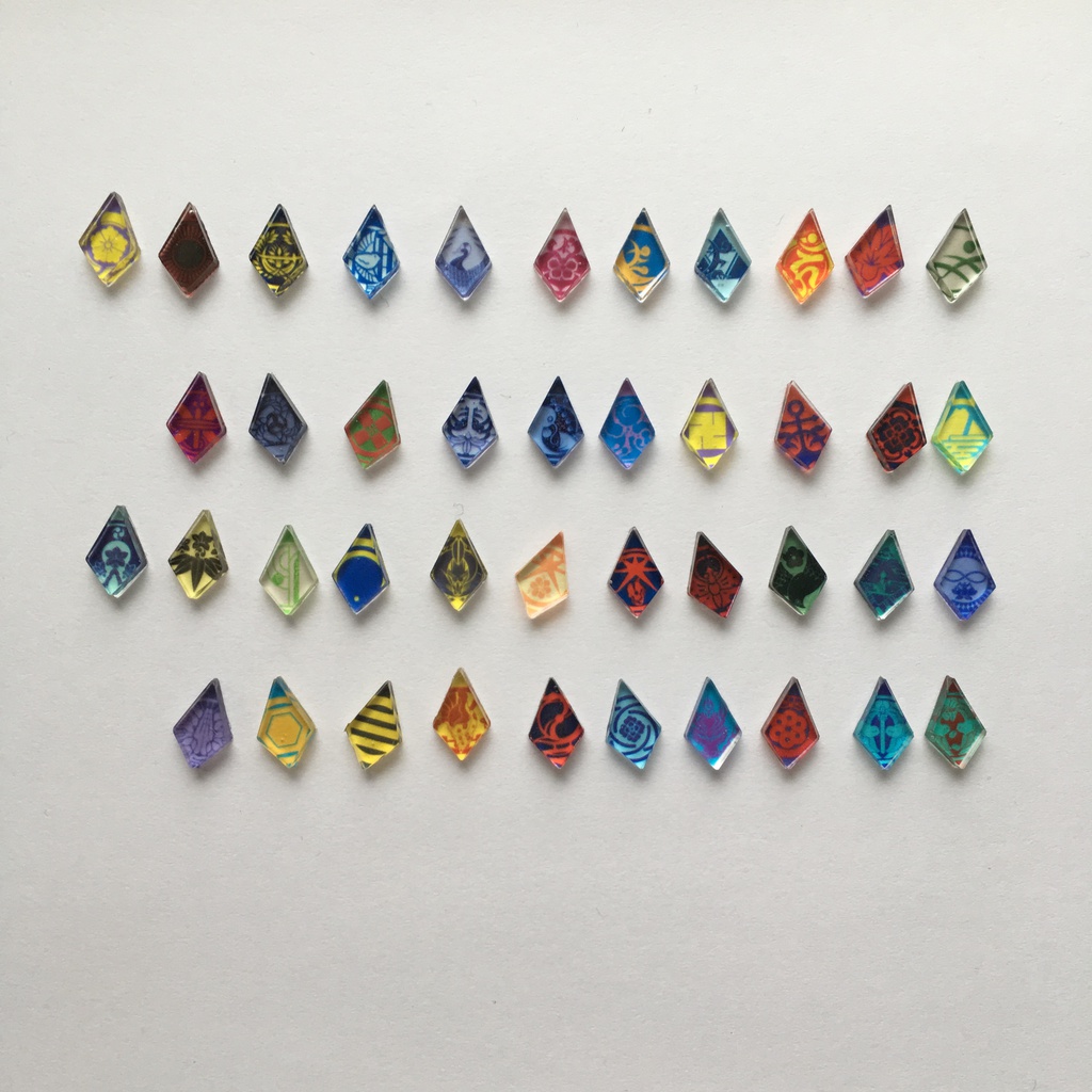 刀紋ピアス/イヤリング〈菱形〉② ※1個=片耳です※