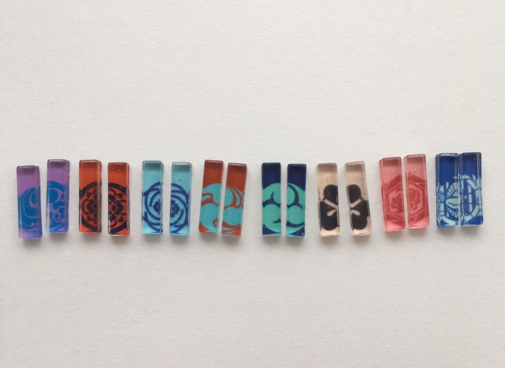 刀紋ピアス/イヤリング〈長方形〉➀※1セット=両耳です※