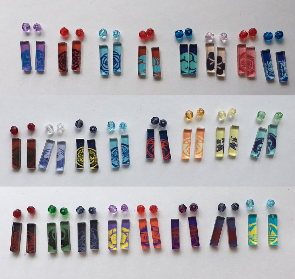 刀紋ピアス/イヤリング〈長方形〉②※1セット=両耳です※