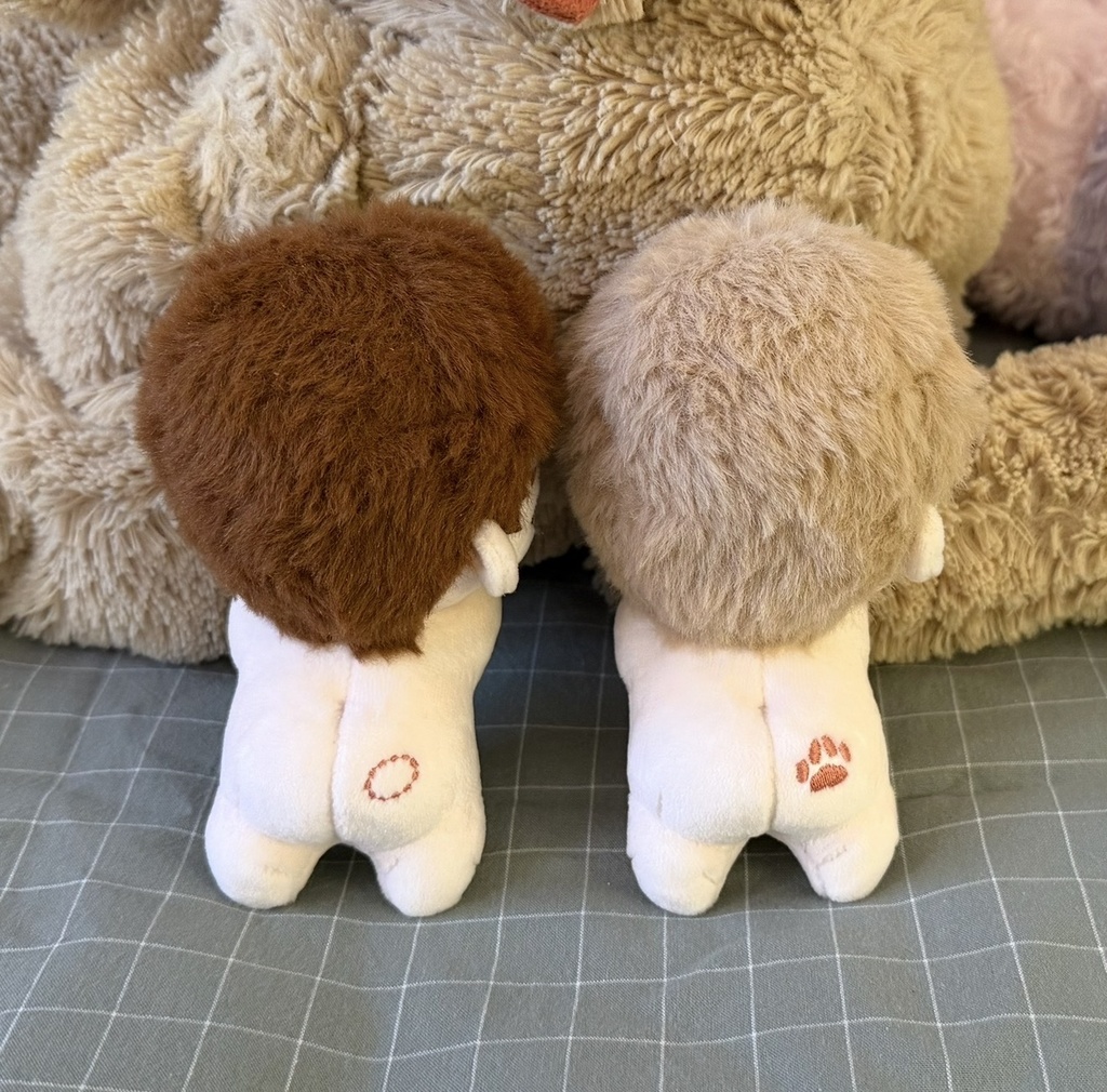 10 cm Seb & Omi lay-down plushiesうつぶせタイプぬいぐるみ
