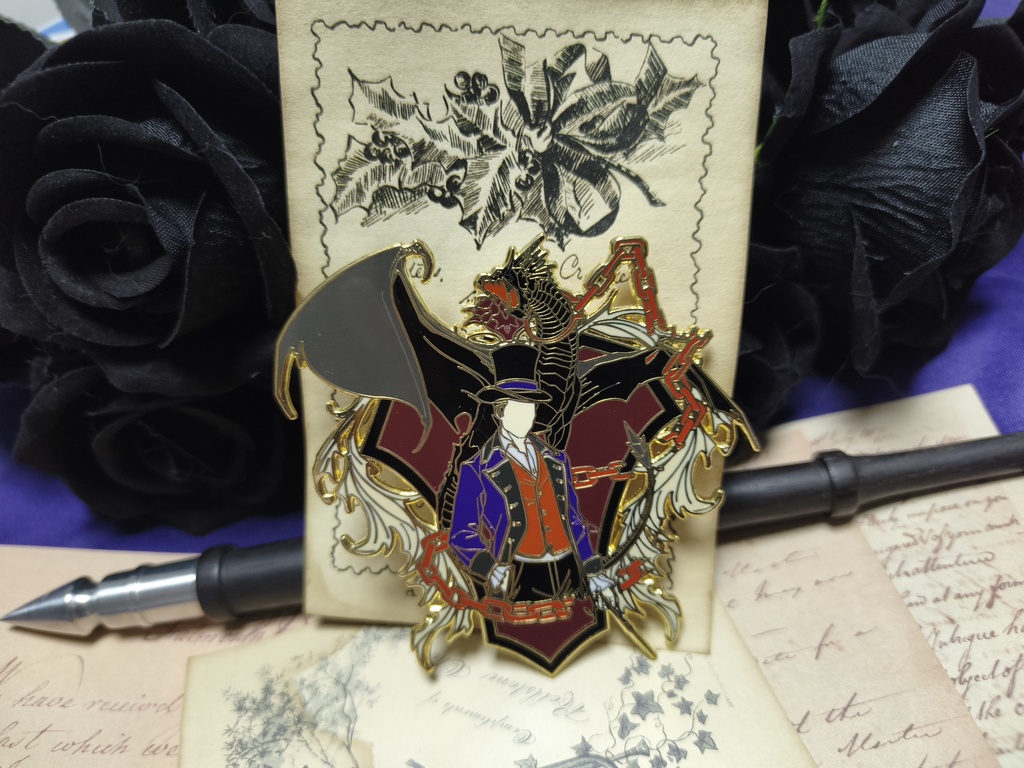 ルックウッドテーマ金属バッジ／マグネット Rookwood Themed Metal Pin / Fridge Magnet