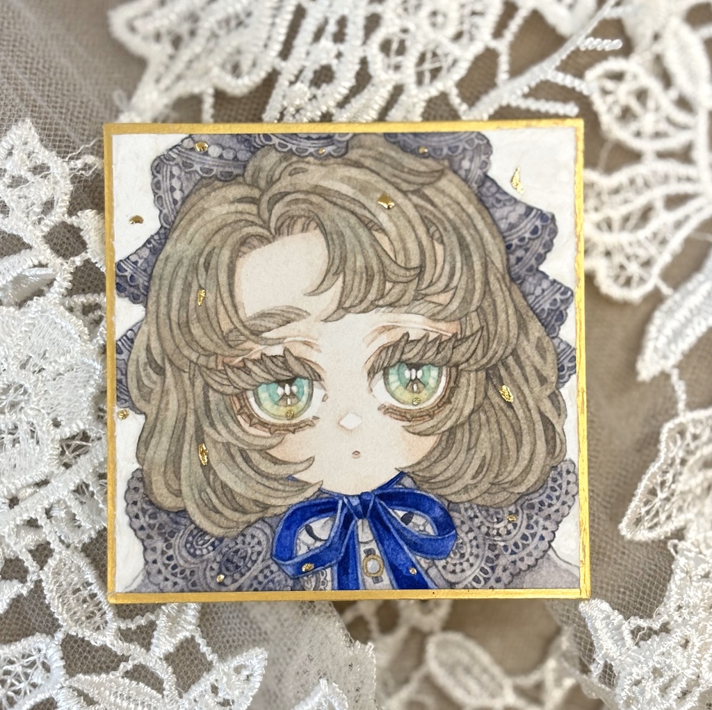 ミニ色紙原画【A】
