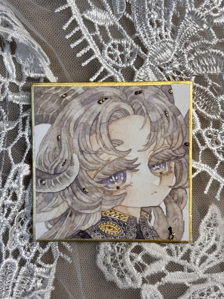 透明水彩原画「つのっこ③」