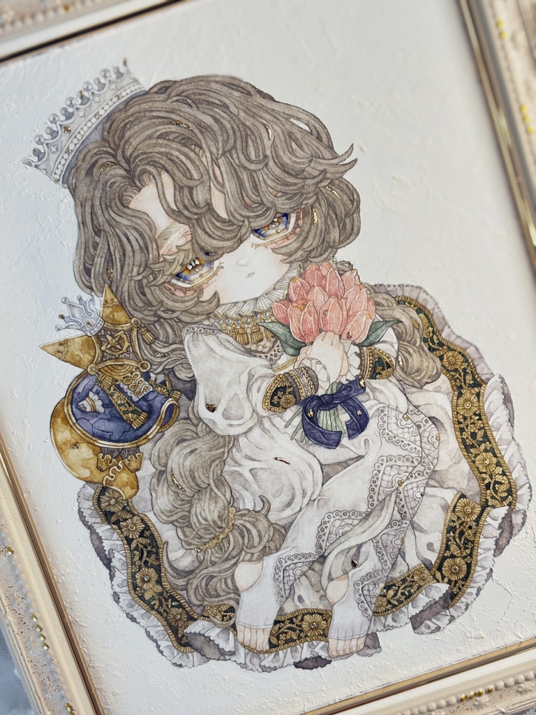透明水彩原画「NeNe」