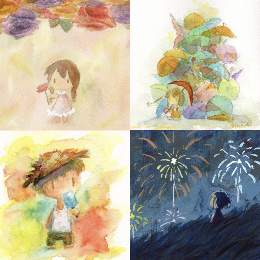 2026卓上カレンダー(木製スタンド付き・ハガキサイズ)