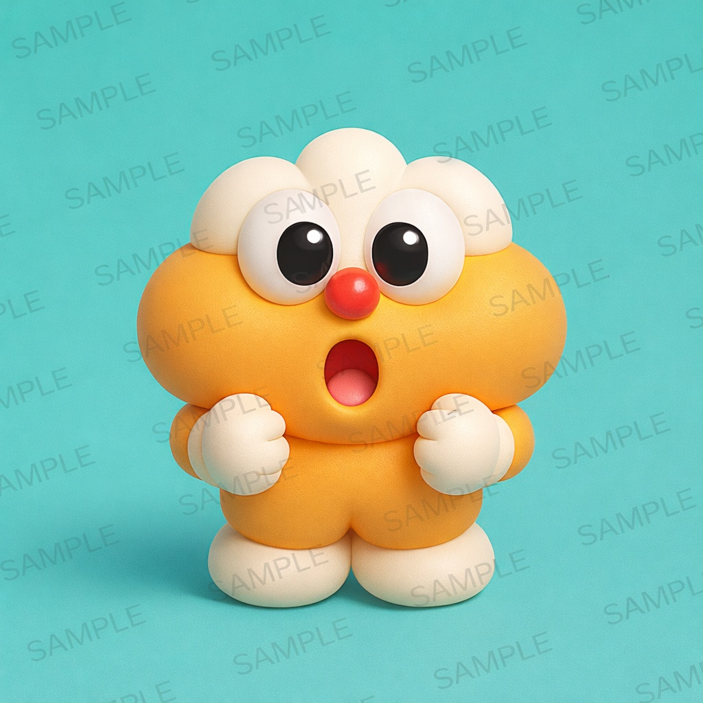 フジヤマ小僧　3Dアイコン完成品　リトルン