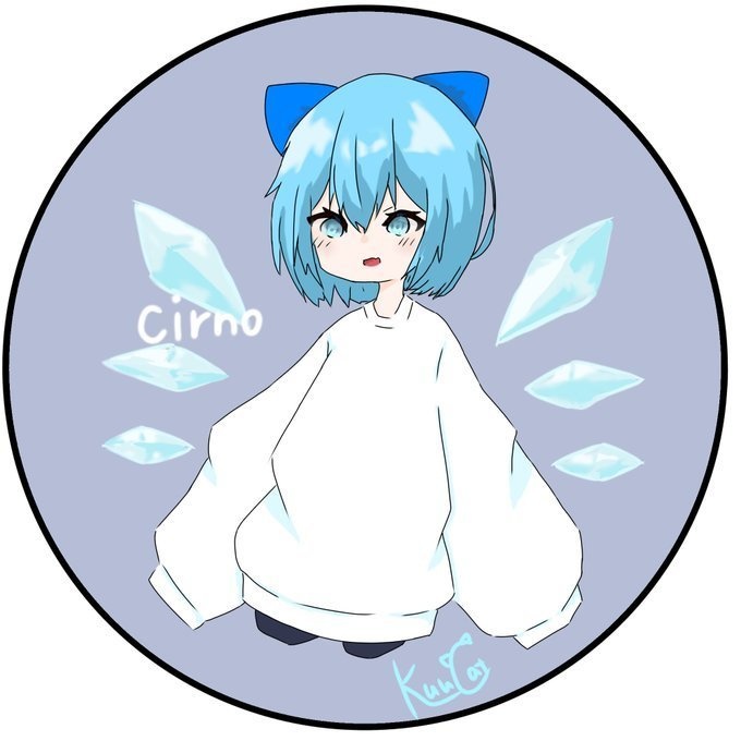 チルノのアクリルキーホルダー(小さめ)