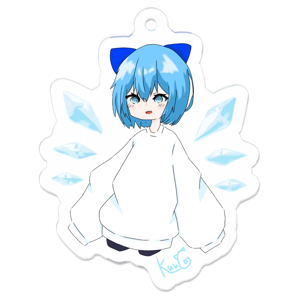 チルノのアクリルキーホルダー(小さめ)