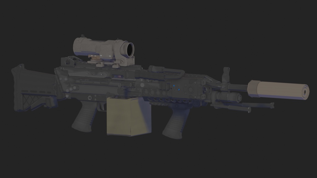 mk46 gun blender file
