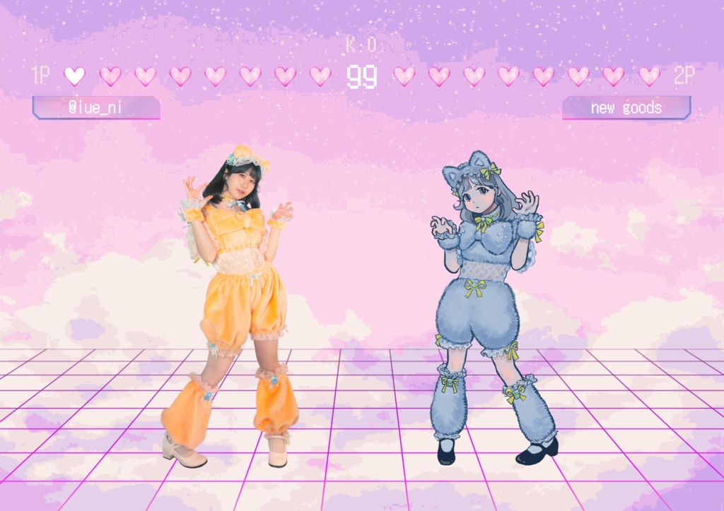 2Pカラーアクリルスタンド