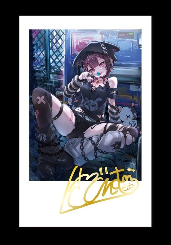 箔押しチェキ風カード