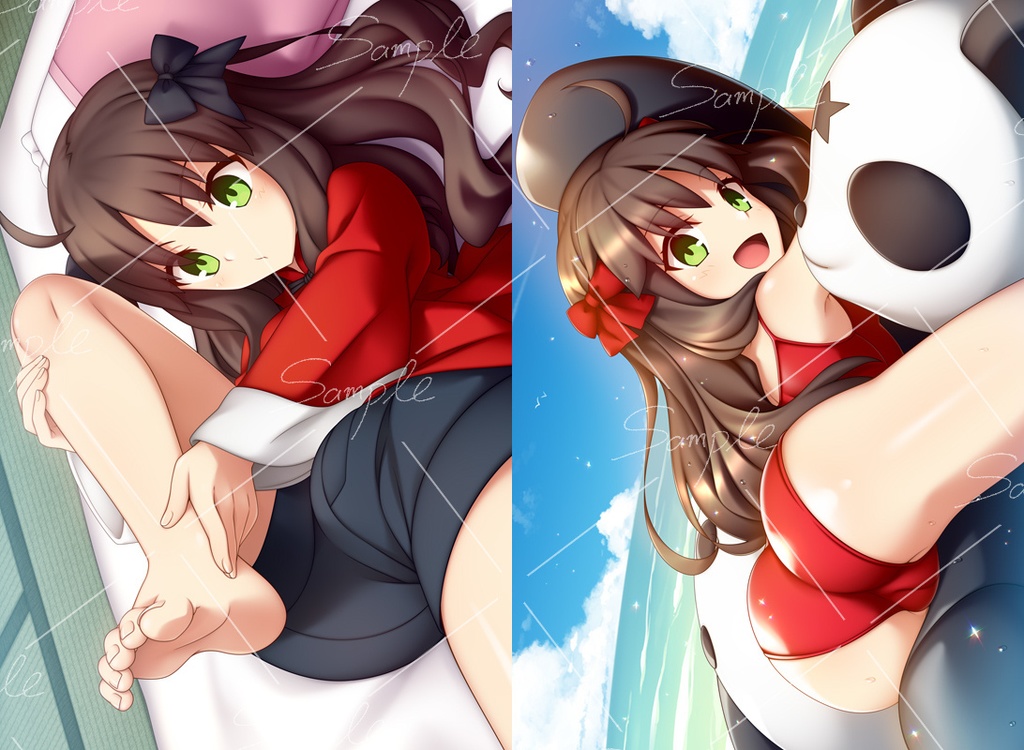 都古ちやん枕カバー