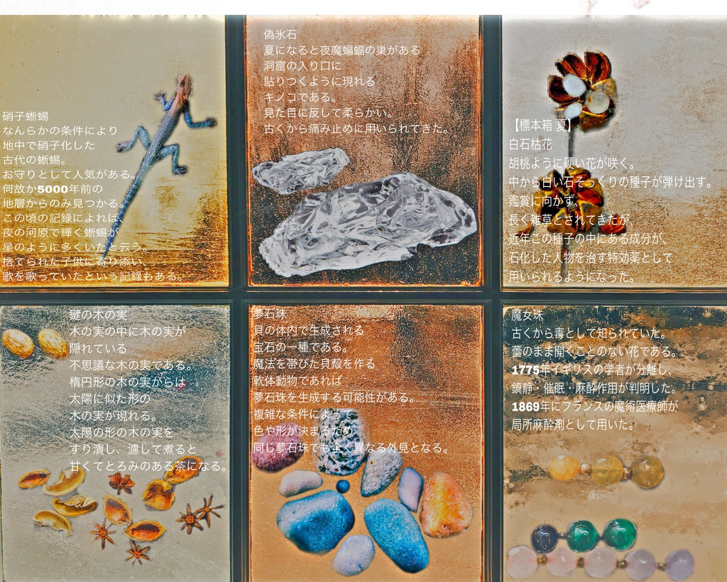 標本箱 夏 手帳型iPhoneケース - iPhone 8 / 7 - ストラップ穴 あり