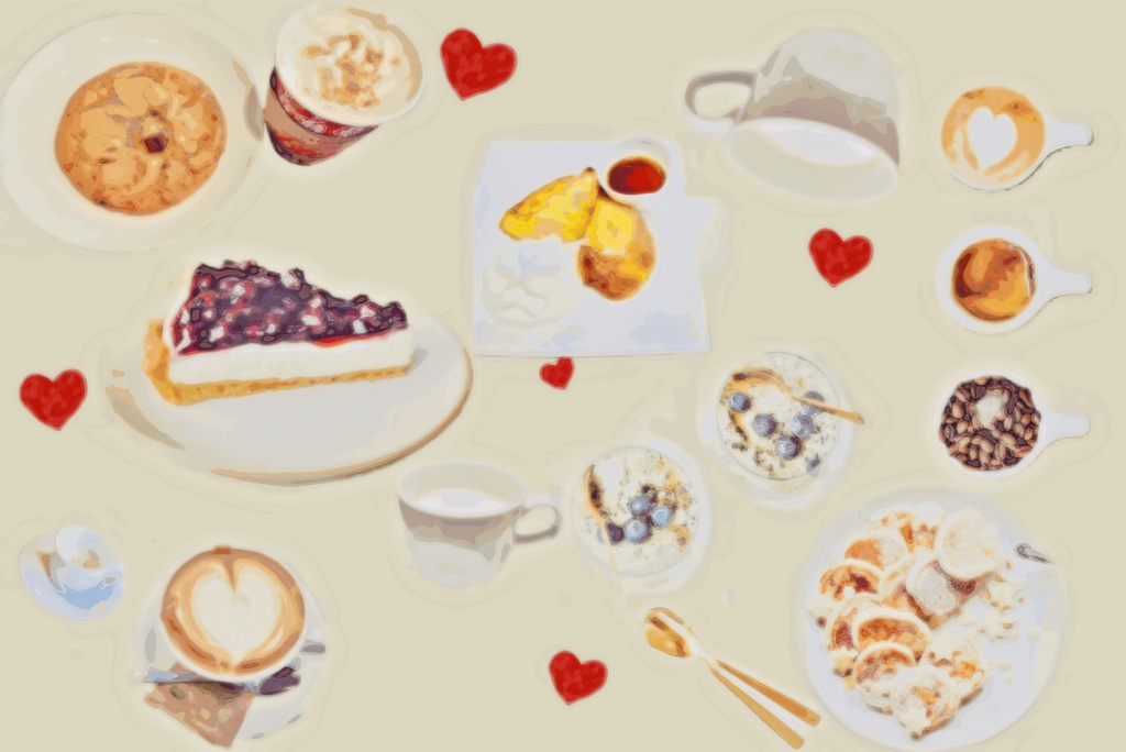 カフェメニュースマホリング